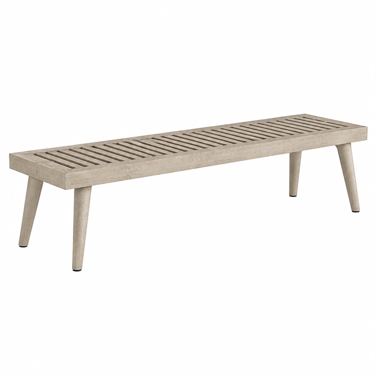 Banco de madera de abedul 150 cm beige