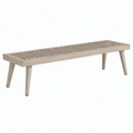 Banco de madera de abedul 150 cm beige